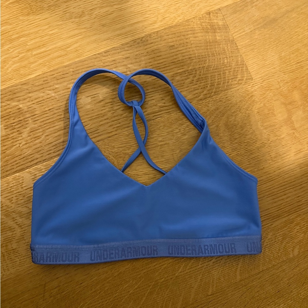 Under Armour Vibrant Blue Criss-Cross Bra